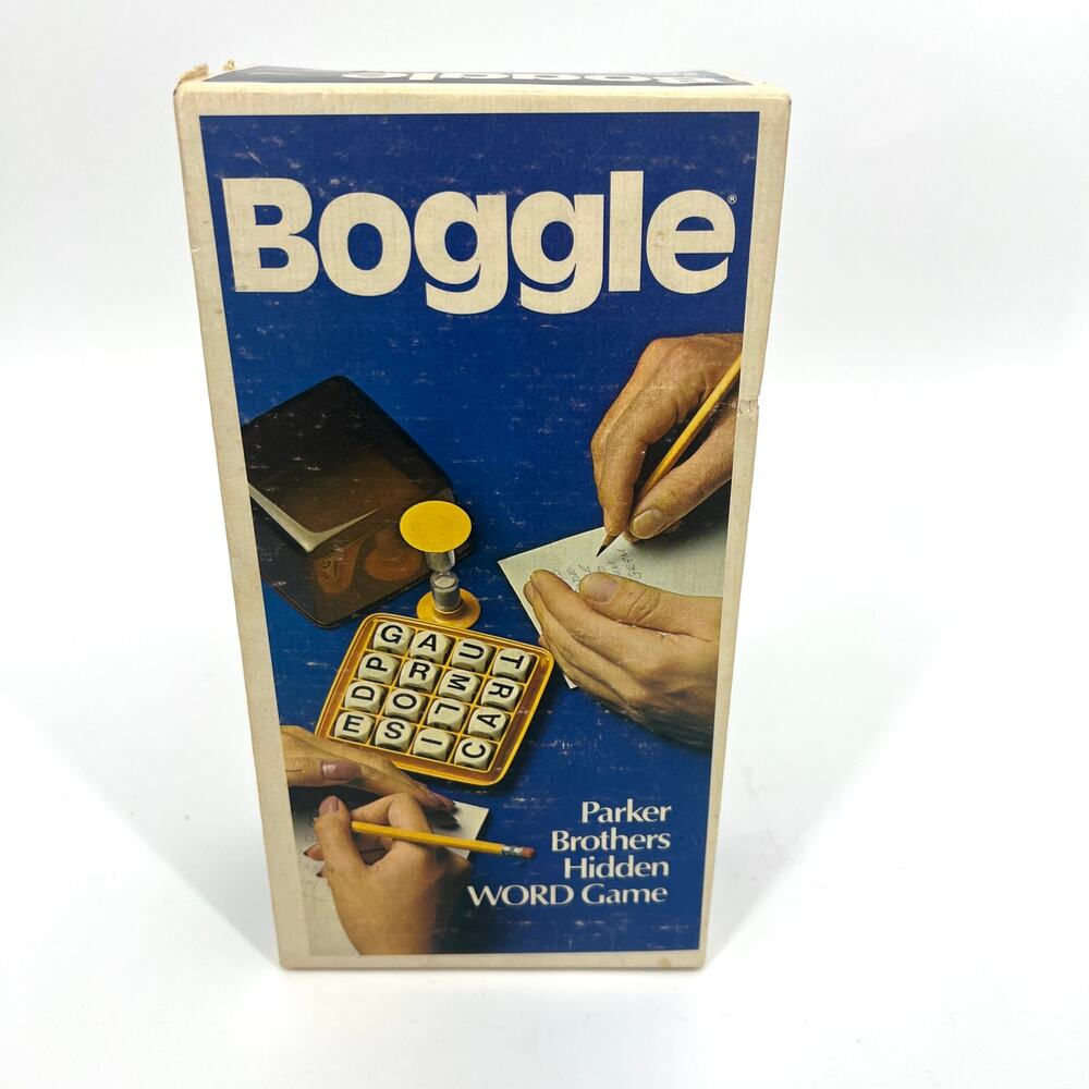 Vintage 1976 Boggle Game in Box Complete by Parker Brothers **READ**